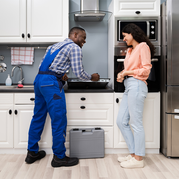 what kind of warranty do you offer on your cooktop repair services in Faxon
